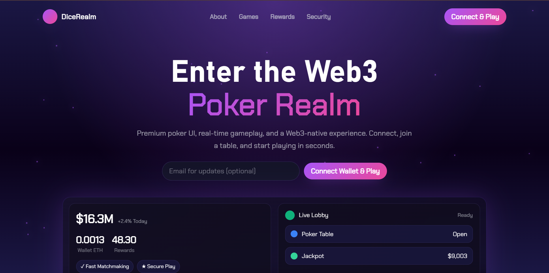 DiceRealm Web3 Poker